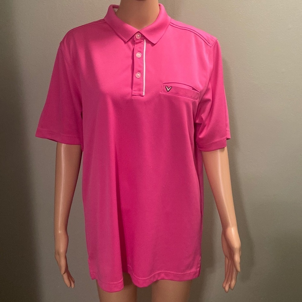 Pink Callaway golf polo size medium!